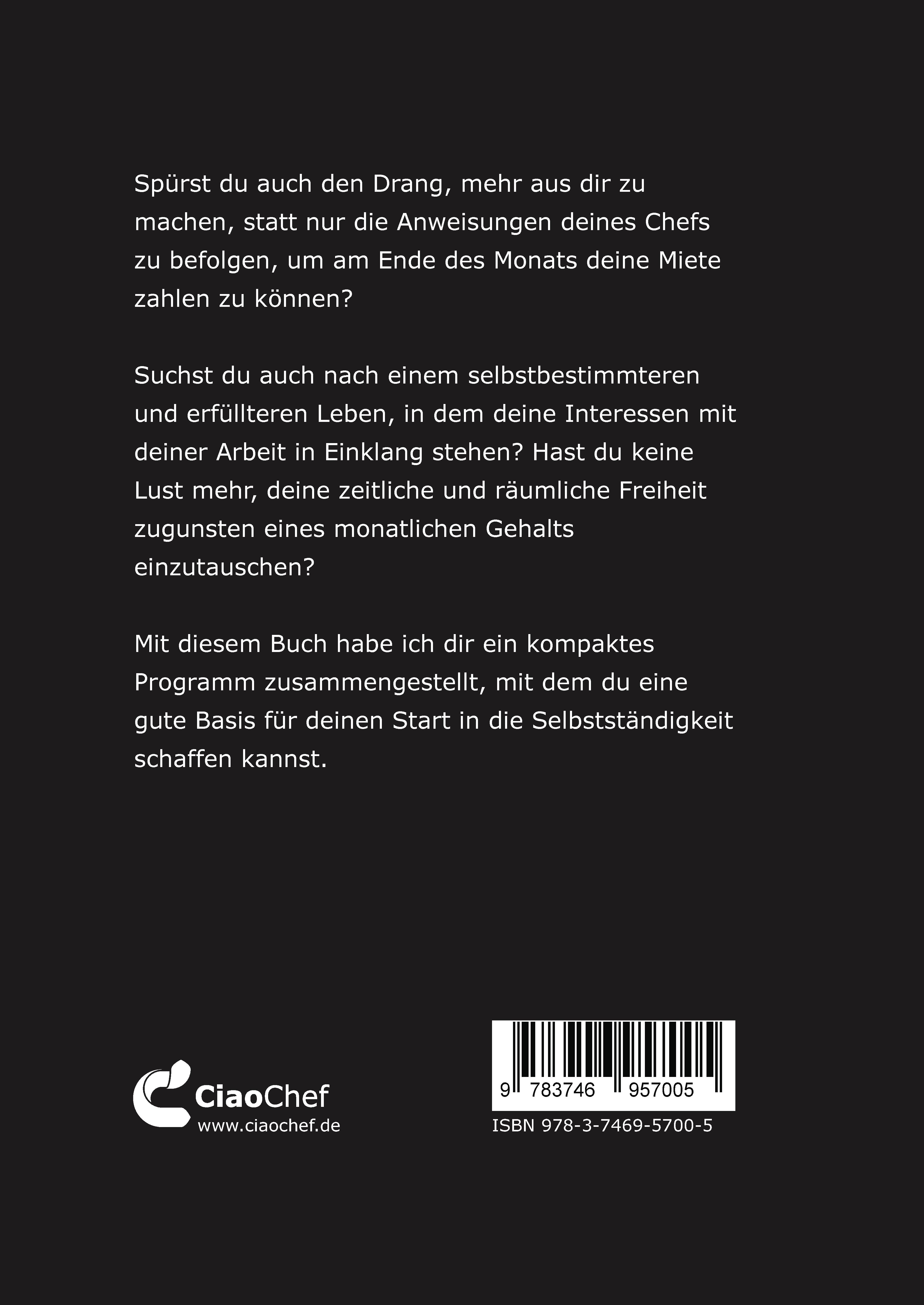 Rückseitencover Selbstständig in 25 Tagen