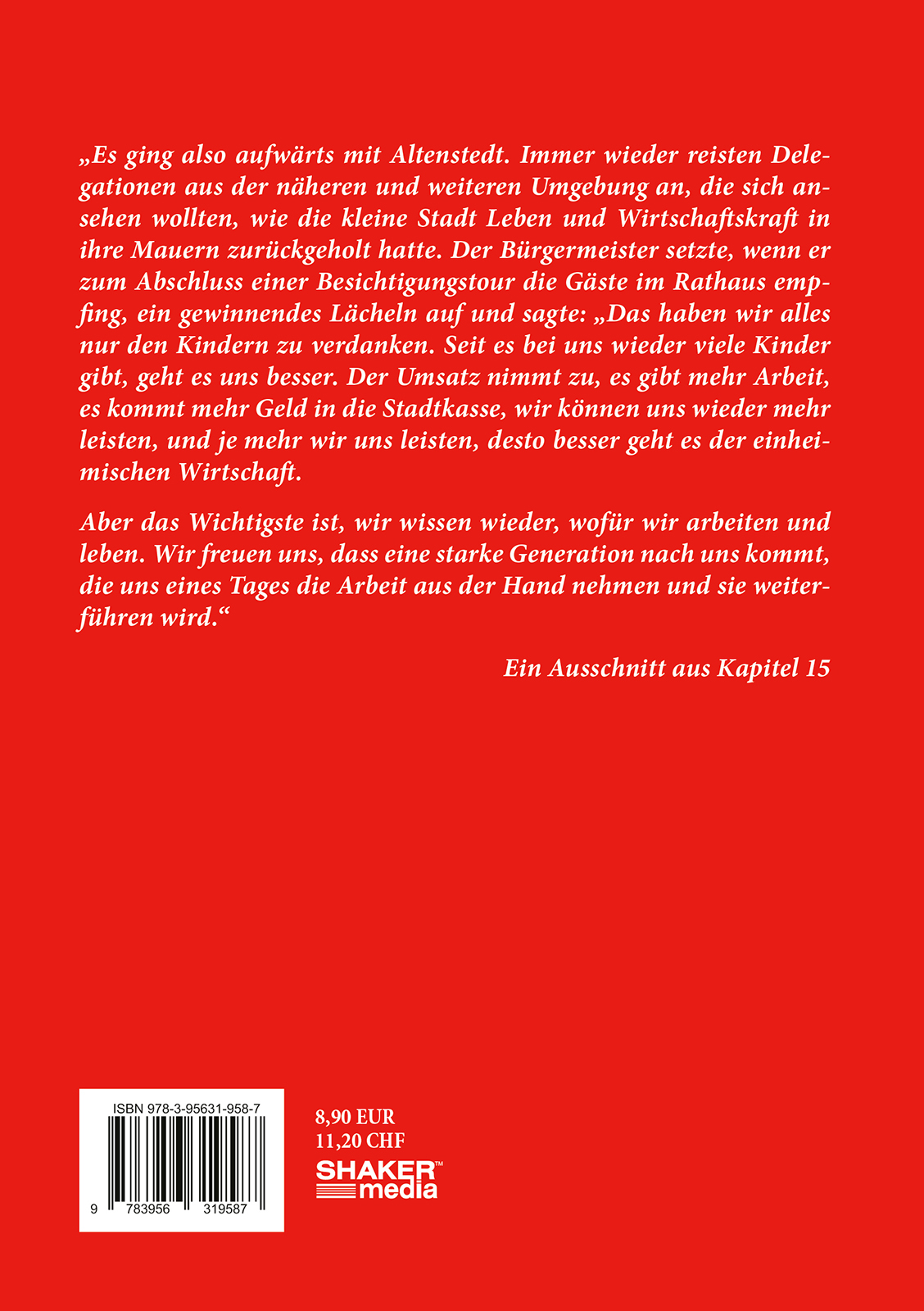 Rückseitencover Das Wunder von Altenstedt