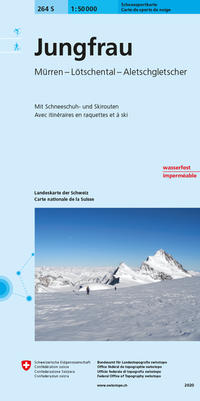 Vorderes Coverbild 264S Jungfrau Schneesportkarte