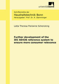Vorderes Coverbild Further development of the IEC 60436 reference system to ensure more consumer relevance
