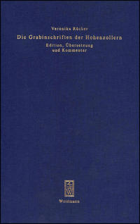 Vorderes Coverbild Die Grabinschriften der Hohenzollern