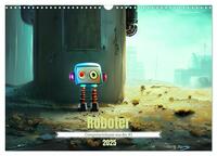 Vorderes Coverbild Roboter - Computerträume aus der KI (Wandkalender 2025 DIN A3 quer), CALVENDO Monatskalender