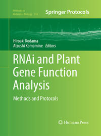 Vorderes Coverbild RNAi and Plant Gene Function Analysis