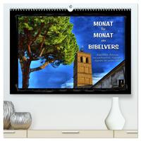 Vorderes Coverbild Monat für Monat ein Bibelvers (hochwertiger Premium Wandkalender 2025 DIN A2 quer), Kunstdruck in Hochglanz