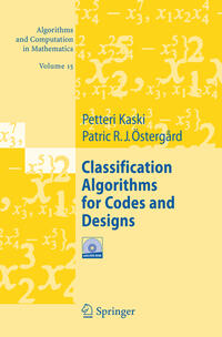 Vorderes Coverbild Classification Algorithms for Codes and Designs