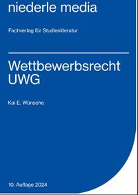 Vorderes Coverbild Wettbewerbsrecht - UWG - 2024