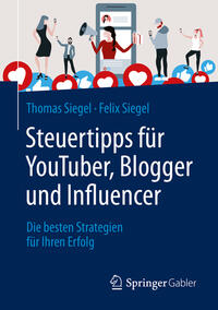 Vorderes Coverbild Steuertipps für YouTuber, Blogger und Influencer