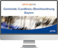 Vorderes Coverbild Gemeindeordnung mit Verwaltungsgemeinschaftsordnung, Landkreisordnung und Bezirksordnung für den Freistaat Bayern online
