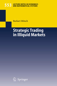 Vorderes Coverbild Strategic Trading in Illiquid Markets