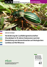 Vorderes Coverbild Veränderung der Laufkäfergemeinschaften (Carabidae) in 15 Jahren Sukzession nach der Umstellung vom konventionellen auf ökologischen Landbau auf Hof Ritzerau