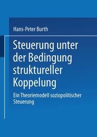 Vorderes Coverbild Steuerung unter der Bedingung struktureller Koppelung