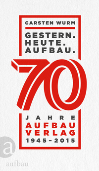 Vorderes Coverbild Gestern. Heute. Aufbau.
