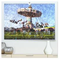 Vorderes Coverbild Heimatliches Bayern in Aquarell (hochwertiger Premium Wandkalender 2025 DIN A2 quer), Kunstdruck in Hochglanz