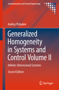 Vorderes Coverbild Generalized Homogeneity in Systems and Control Volume II
