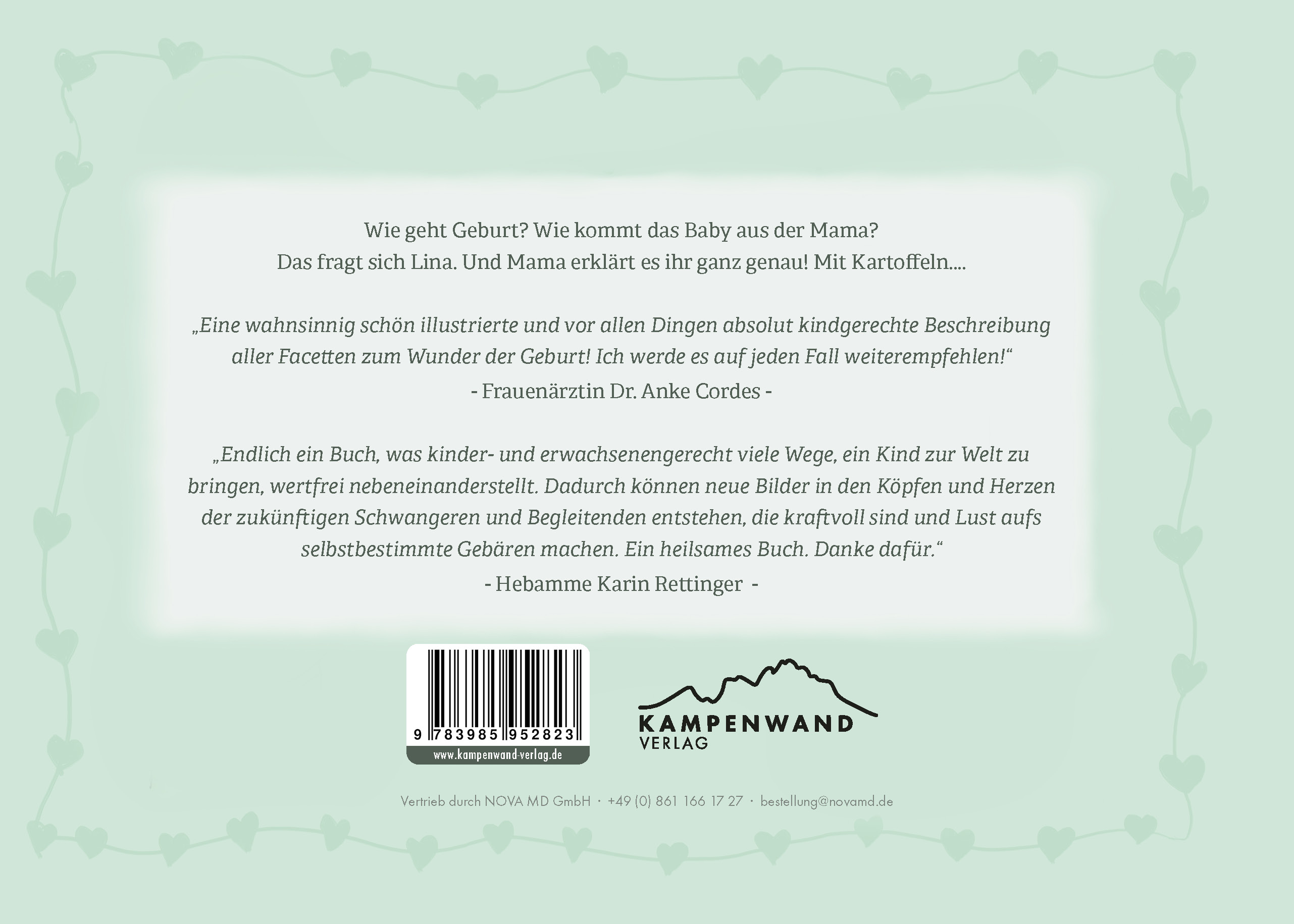 Rückseitencover Wie geht Geburt
