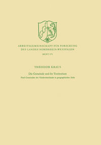 Vorderes Coverbild Die Gemeinde und ihr Territorium