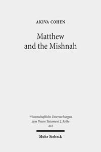 Vorderes Coverbild Matthew and the Mishnah