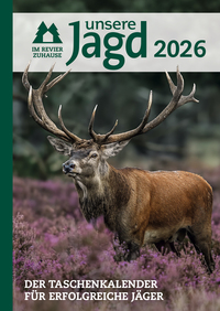 Vorderes Coverbild Taschenkalender Unsere Jagd 2026