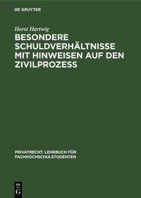 Vorderes Coverbild Besondere Schuldverhältnisse mit Hinweisen auf den Zivilprozeß