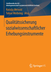 Vorderes Coverbild Qualitätssicherung sozialwissenschaftlicher Erhebungsinstrumente