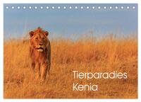Vorderes Coverbild Tierparadies Kenia (Tischkalender 2025 DIN A5 quer), CALVENDO Monatskalender