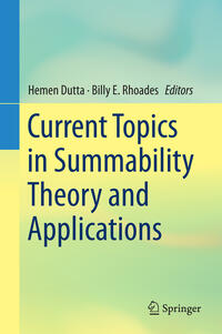 Vorderes Coverbild Current Topics in Summability Theory and Applications