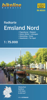 Vorderes Coverbild Radkarte Emsland Nord (RK-NDS05)