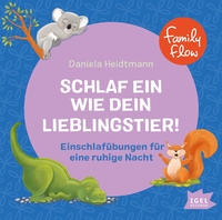 Vorderes Coverbild FamilyFlow. Schlaf ein wie dein Lieblingstier