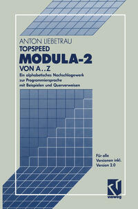 Vorderes Coverbild TopSpeed Modula-2 von A..Z