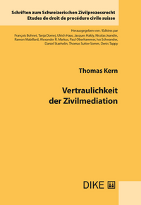 Vorderes Coverbild Vertraulichkeit der Zivilmediation