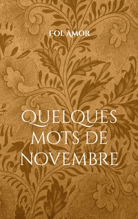 Vorderes Coverbild Quelques mots de novembre