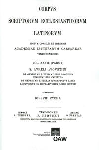 Vorderes Coverbild Sancti Aureli Augustini de genesi ad litteram libri duodecim eiusdem libri capitula de genesi ad litteram inperfectus liber locutionum in heptateuchum libri septem