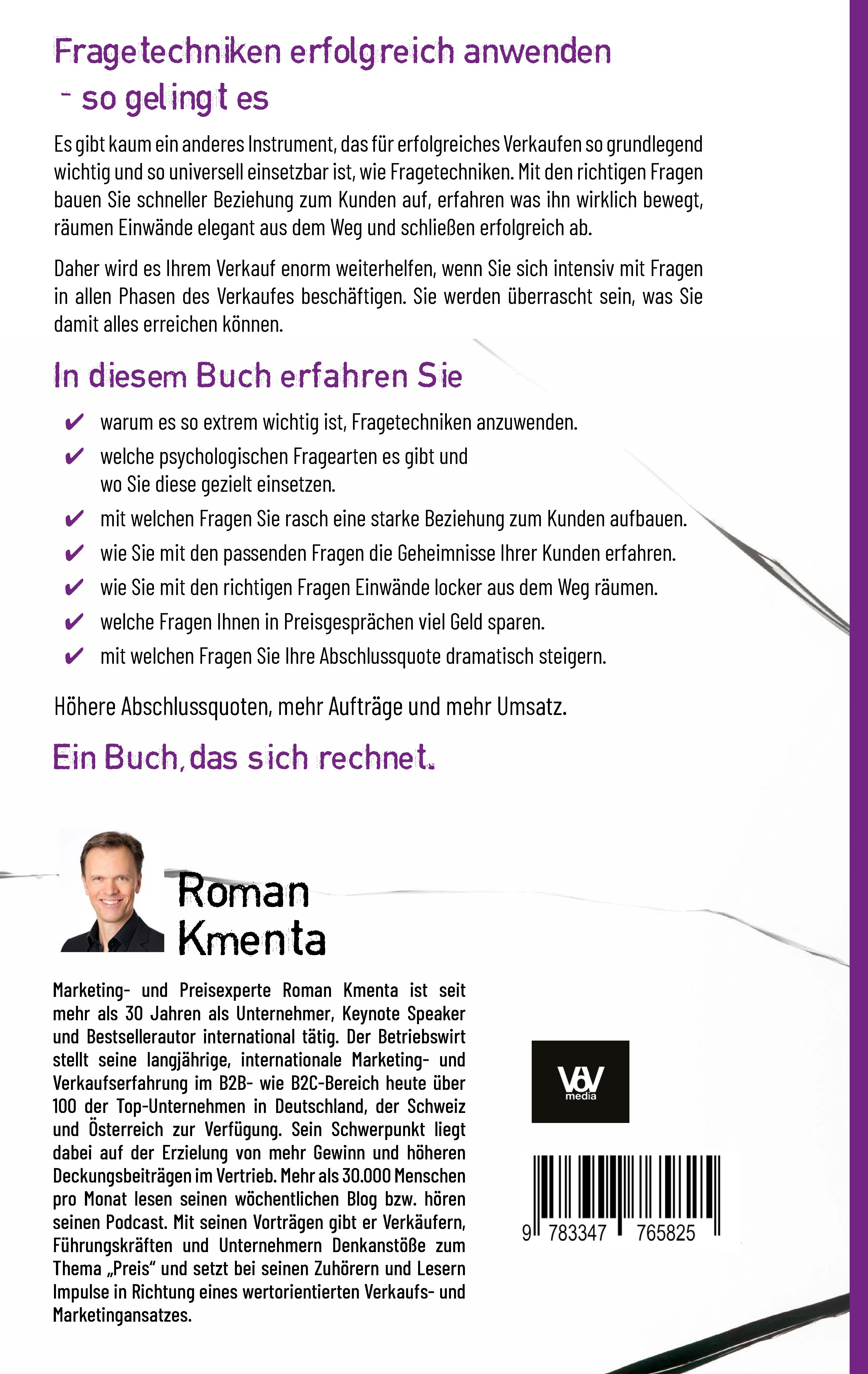 Rückseitencover Gut gefragt ist halb verkauft