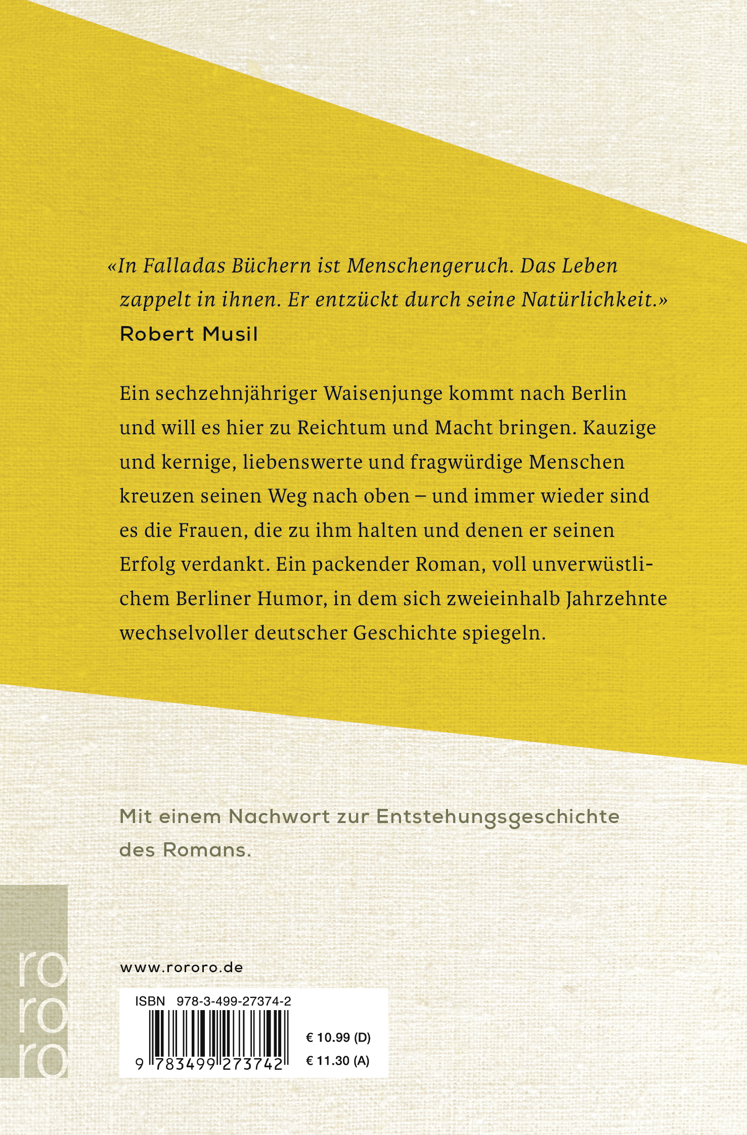 Rückseitencover Ein Mann will nach oben