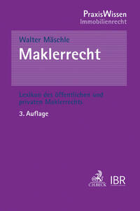 Vorderes Coverbild Maklerrecht