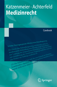 Vorderes Coverbild Medizinrecht