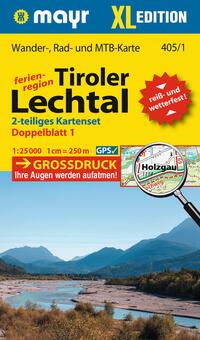 Vorderes Coverbild Mayr Wanderkarte Tiroler Lechtal XL (2-Karten-Set) 1:25.000