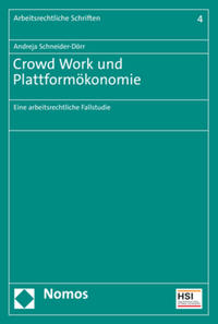 Vorderes Coverbild Crowd Work und Plattformökonomie