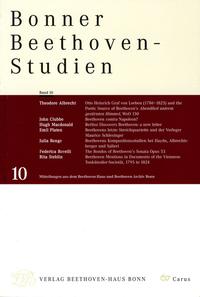 Vorderes Coverbild Bonner Beethoven-Studien