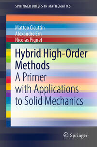Vorderes Coverbild Hybrid High-Order Methods