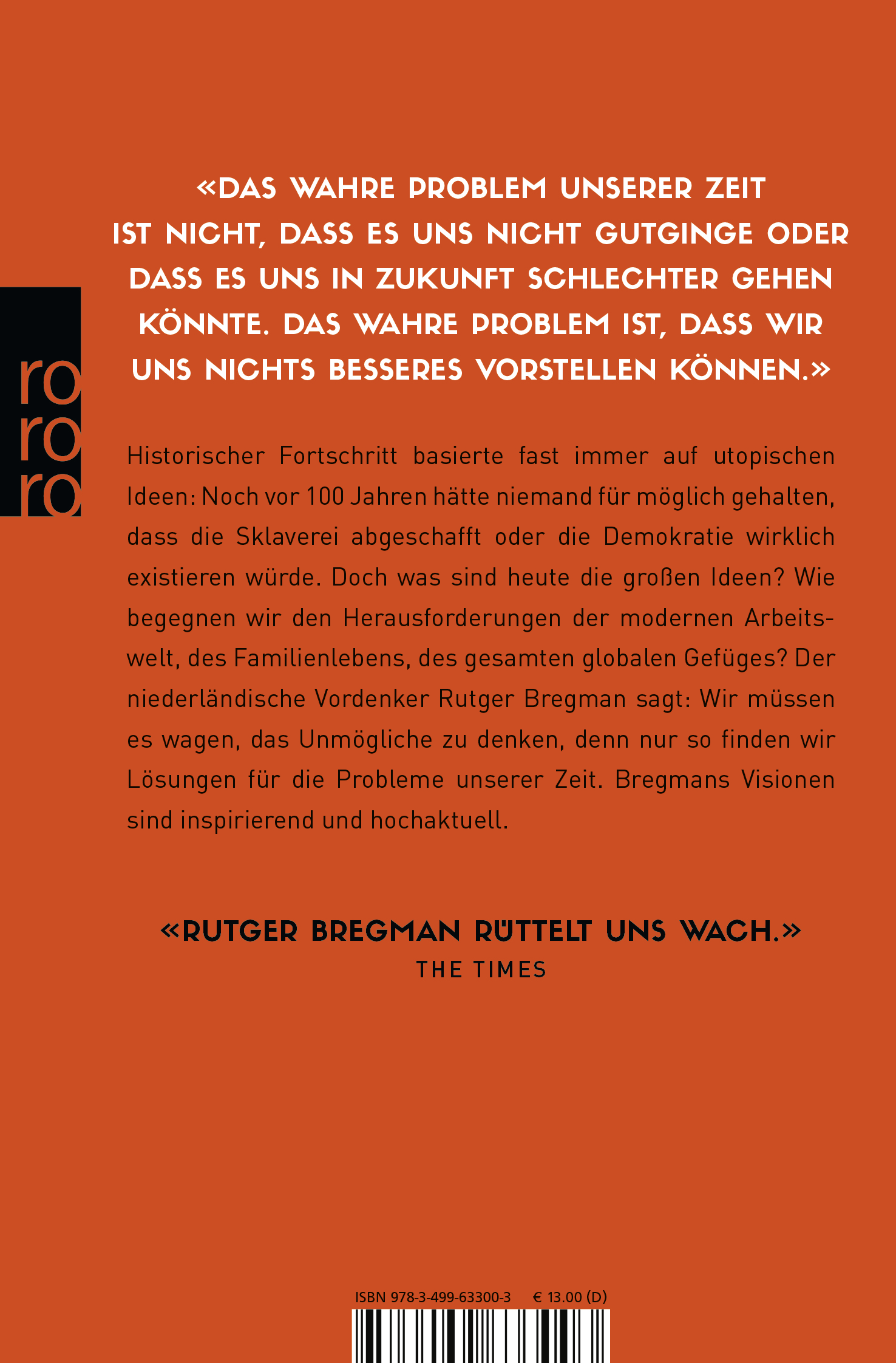 Rückseitencover Utopien für Realisten