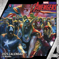 Vorderes Coverbild Pyramid – Avengers 2025 Broschürenkalender, 30x30cm, Monatskalender für Avengers- und Marvel-Fans, nachhaltig nur mit Papierumschlag
