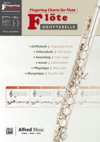 Vorderes Coverbild Alfred's Fingering Charts Instrumental Series / Grifftabelle Flöte | Fingering Charts Flute