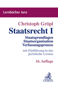 Vorderes Coverbild Lernbücher Jura / Staatsrecht I