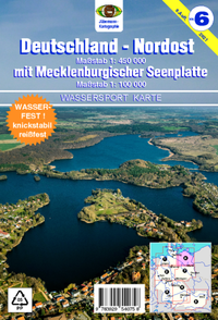 Vorderes Coverbild Wassersport-Wanderkarte / Deutschland Nordost für Kanu- und Rudersport