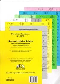 Vorderes Coverbild DürckheimRegister® STEUERRICHTLINIEN OHNE Stichworte, Wichtige Gesetze und §§,