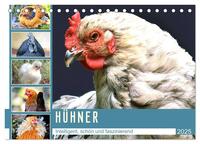 Vorderes Coverbild Hühner. Intelligent, schön und faszinierend (Tischkalender 2025 DIN A5 quer), CALVENDO Monatskalender
