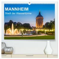 Vorderes Coverbild Mannheim - Stadt der Wassertürme (hochwertiger Premium Wandkalender 2026 DIN A2 quer), Kunstdruck in Hochglanz