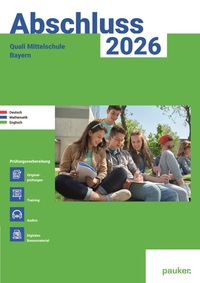 Vorderes Coverbild Abschluss 2026 - Quali 9 Mittelschule Bayern - Aufgabenband