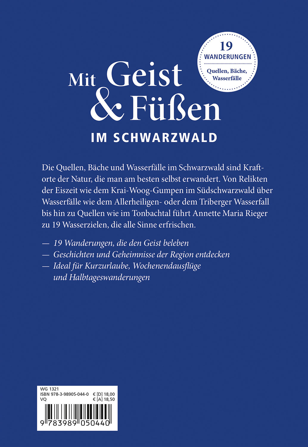 Rückseitencover Mit Geist & Füßen im Schwarzwald